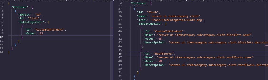 ItsRiprod's tweet photo. Tangentially related to Hexcode, I wanted to share my patching solution now that Hytalor seems dead in the water

I developed ✨ Patchly ✨ - the dependency-less patching solution

It works both stand alone and compiled. Instead of defining a different dir to do your edits, you can just rename a file to .patch and remove everything but what you want to override! 

This fixes recipes, crafting tabs, categories, etc. there’s a lot of other QOL things it does (like dependency-driven patches) that really push it to be a fairly capable solution 

If you’re a plugin/asset pack developer - its def worth checking out

The mod is at
https://t.co/ZAPuS8nkH9
#Hytale #HytaleModding