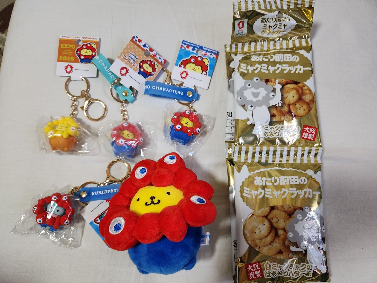 t_explosion's tweet photo. 日付替わったけど新大阪新幹線ホームストアの戦利品＾＾
ずっっっっと欲しかったプリンくんやっとお迎えできてホクホク＾＾

そんで先週水曜日に阪神百貨店で見かけたベースボールシャツ。
青が欲しかったけど売り切れてた…｡･ﾟ･(ﾉД`)･ﾟ･｡
でも白も似合うよパオくん！ https://t.co/Fr46ZHPEAM