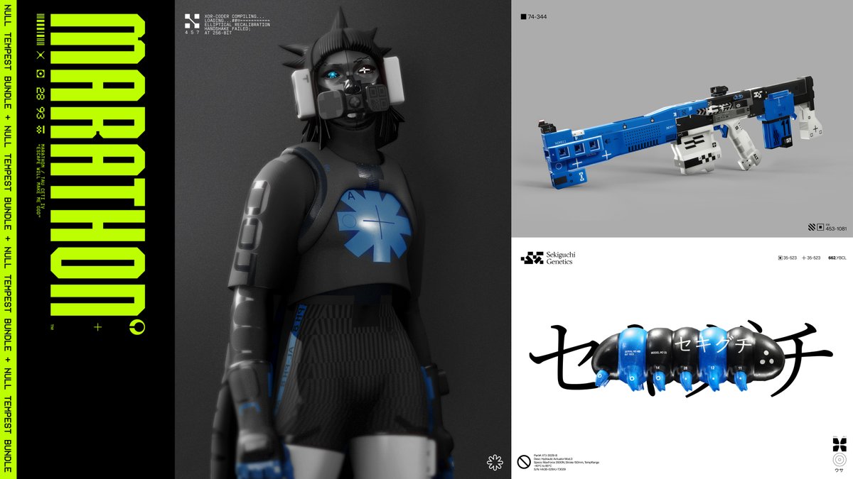 staycationtg's tweet photo. The new Marathon drip goes CRAZY! These are the platform-exclusive bundles for the launch of Season 2! Assassin (Steam), Destroyer (XBOX), and Vandal (PS) https://t.co/m7dJM1X6Gg
