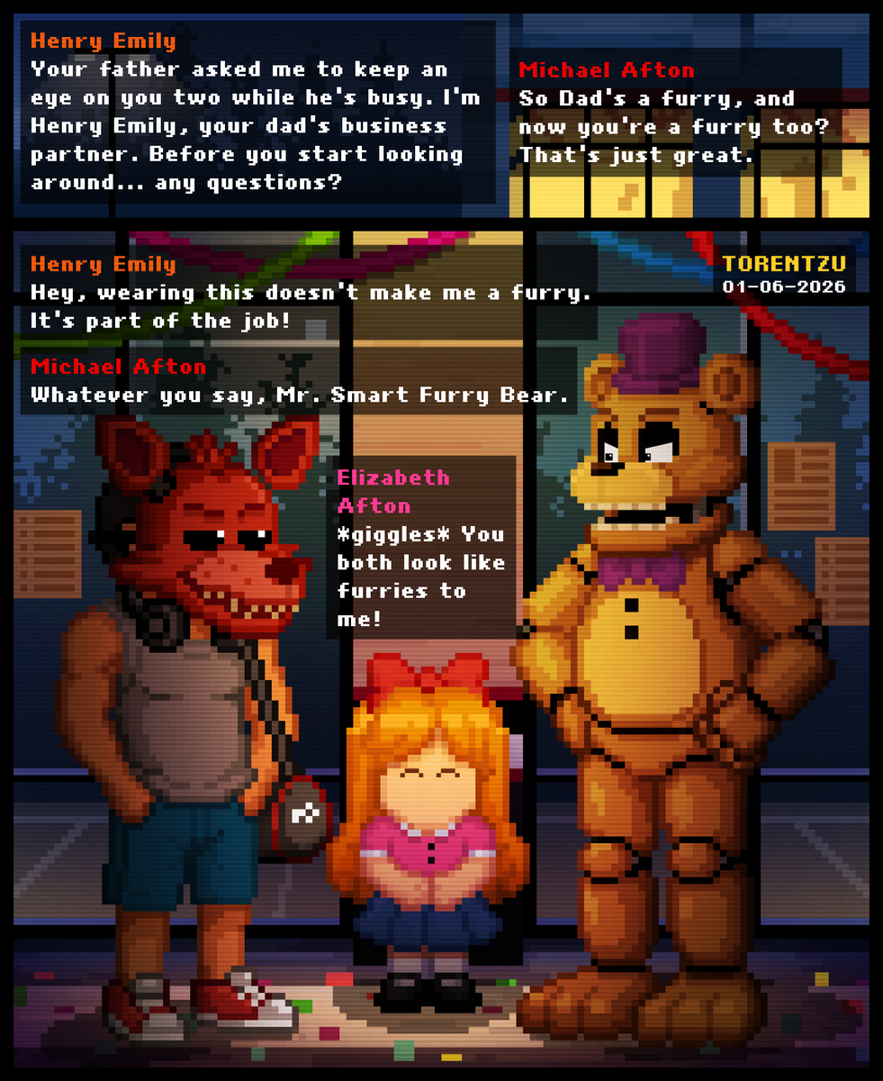 _torentzu_'s tweet photo. FNAF 4 - Furries (ibisPaint X) #FNAF https://t.co/SZHqwnU0Kv
