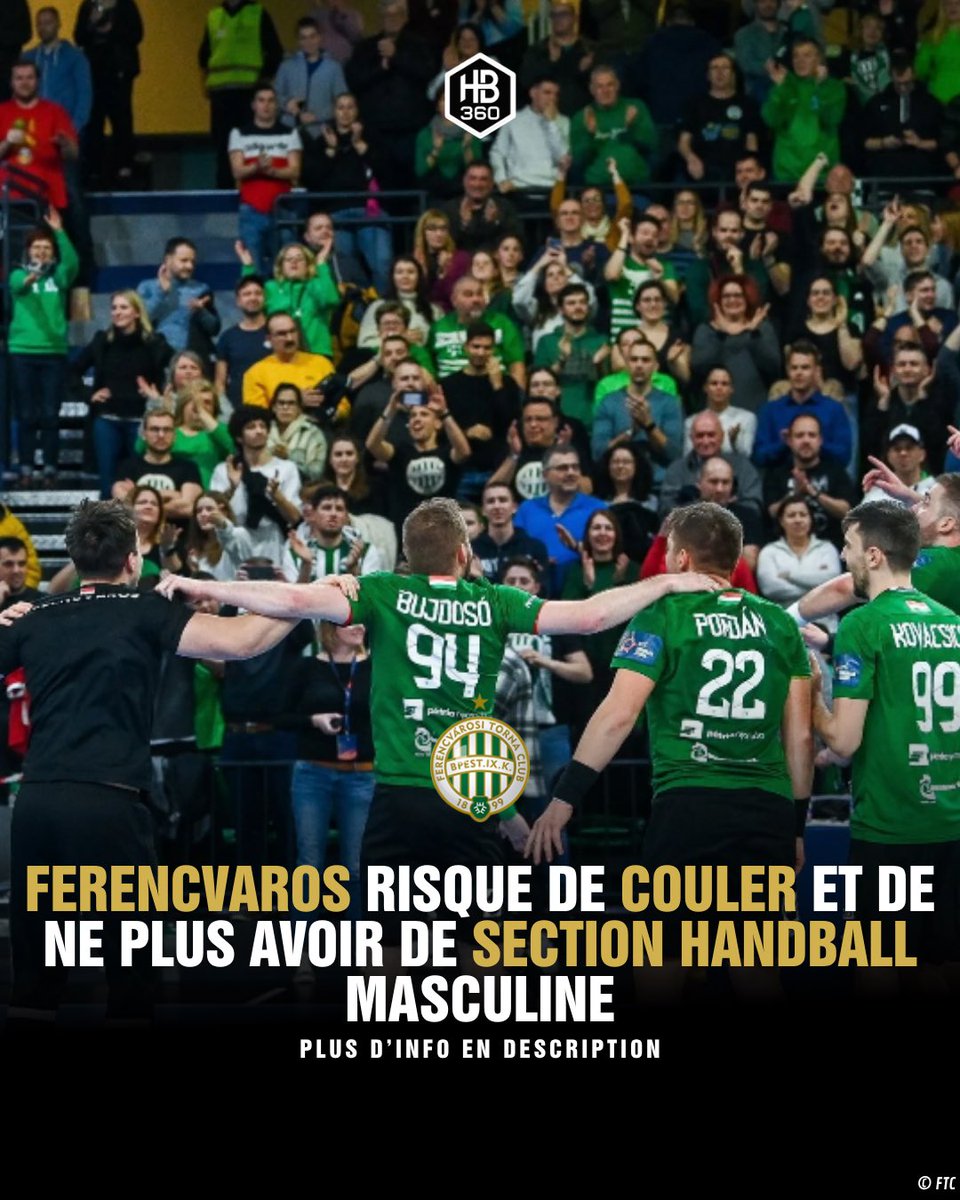 Handball360_'s tweet photo. 𝗦𝗣𝗢𝗥𝗧 𝗘𝗧 𝗣𝗢𝗟𝗜𝗧𝗜𝗤𝗨𝗘 💥💣

Les financières du club de Ferencvaros éclatent au grand jour à la suite de la chute de l’ ancien premier ministre Viktor Orban 🇭🇺grâce à des aides massives et les rééchelonnements de dettes exclusifs en faveur du club. https://t.co/0RUePDeaeg