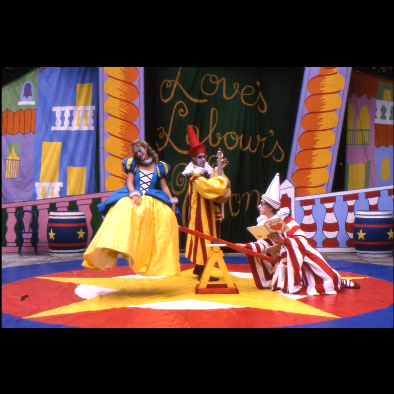 ShakesInstLib's tweet photo. Here are some very #EYAColourful images from the Regent’s Park Open Air Theatre production of The Taming of the Shrew in 1993 it featured Bernard Bresslaw as Grumio. @ShakesInstitute @explorearchives https://t.co/zBIWA3R79T