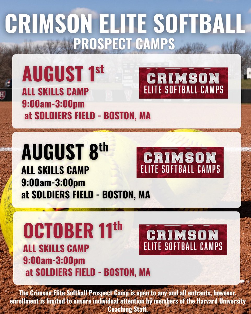 HarvardSB's tweet photo. Last Chance to Sign up for our Camp in SoCal👏

Head over to our Camp Website Linked Below to sign up! 

See you out there ✈️
https://t.co/3XZF7AdcF0

#GoCrimson https://t.co/Elp6bIyuky