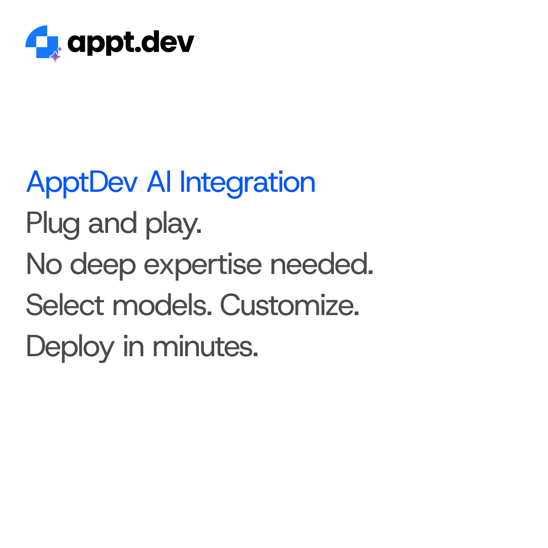 ApptDev's tweet photo. AI sounds powerful. Until you try to actually use it. https://t.co/Vr4cfsii6k