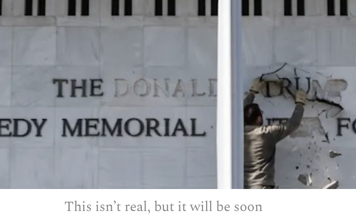 funder's tweet photo. A federal judge just ordered Trump’s name stripped from the Kennedy Center within 14 days, completely blocking a crooked 2-year closure. The judge’s ruling was brutal: “Only Congress can change it.” See how Trump's ultimate vanity project just got crushed: 👇
https://t.co/hBk1hhHCo5