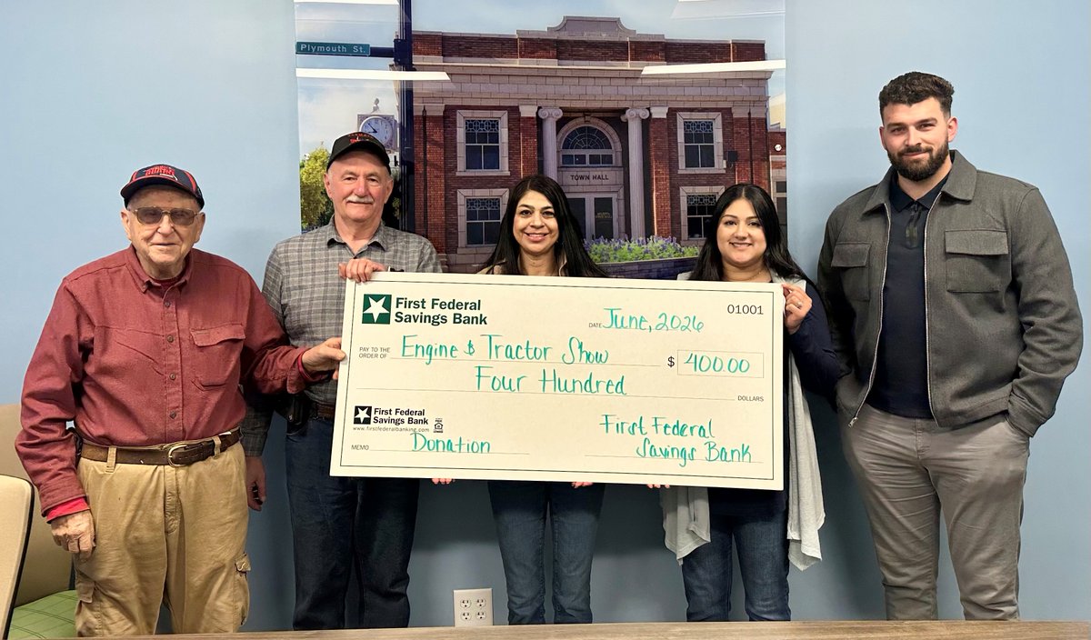ffbanking's tweet photo. Bremen's Business Spotlight of the Month: Antique Engine &amp; Tractor Show

Our Bremen branch was happy to donate $400 and be featured as the event sponsor for the Antique Engine &amp; Tractor Show taking place this Friday (12-8pm) and Saturday (9am-3pm) in downtown Bremen! https://t.co/bhs5JJTpTm