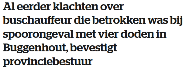PhRoose's tweet photo. "Een voormalige busbegeleidster geeft aan dat de chauffeur vaker op zijn telefoon zat en het spoor overstak terwijl de slagbomen naar beneden gingen."

Wat deed de bevoegde ambtenaar: niets. Middelmaat, laksheid en luiheid kosten de samenleving geld en levens. https://t.co/wnWgGKXzlL