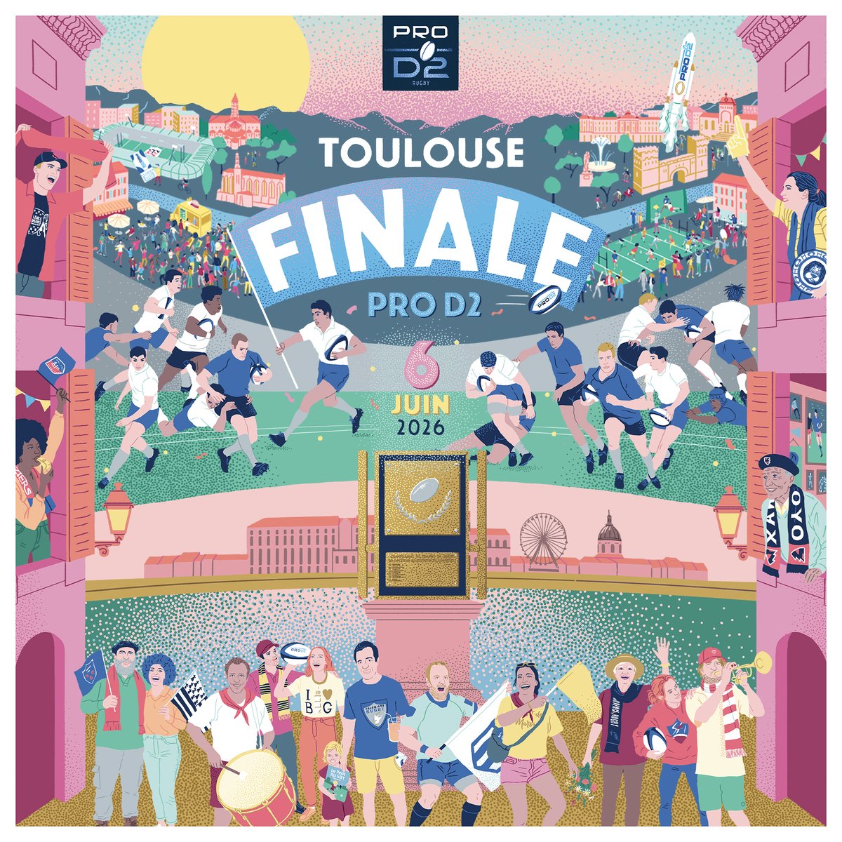 ProvenceRugby's tweet photo. 𝗙𝗜𝗡𝗔𝗟𝗘 𝗗𝗘 𝗣𝗥𝗢 𝗗𝟮 🏆

Le rendez-vous est pris.

⚔️ @RugbyClubVannes 
📍 Stade Ernest-Wallon, Toulouse
🗓️ Samedi 6 juin
⏰ 18h
📺 Canal + (en clair)

Ensemble Provençaux !
Jusqu'au bout. 🖤 https://t.co/UPU1eHOGbX