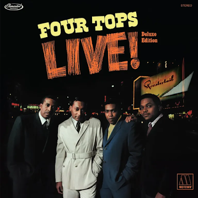 Jazz_Chill's tweet photo. The 60th Anniversary Edition of Four Tops Live! Featuring 10 previously unreleased tracks, restored audience reactions, and classic performances from the 966 Roostertail concerts in Detroit. 🎤🎶 #FourTops #Motown #SoulMusic #LeviStubbs #VinylRecords https://t.co/8BBCsN79It https://t.co/oBSLASZzbi