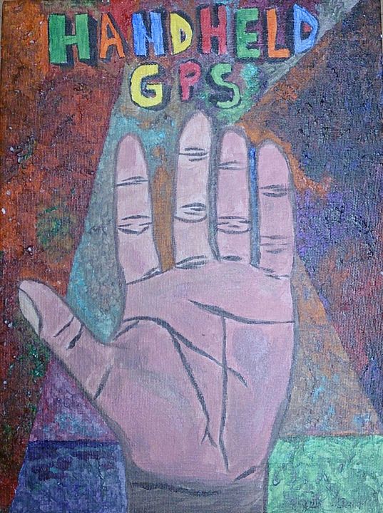 shadeeboe's tweet photo. Art of the Day! "Hand Held GPS". Buy at: https://t.co/ilrtrkgRhY https://t.co/m4s9ZSg7zv