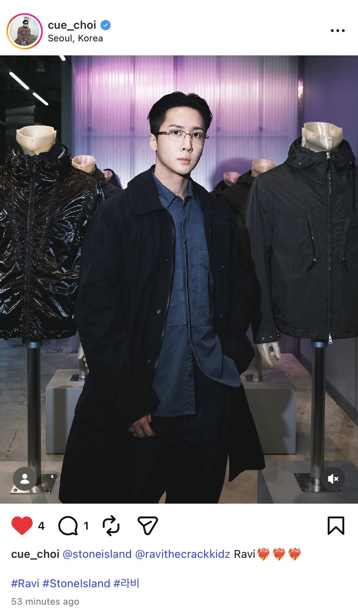 winterbear_85's tweet photo. The Creative Director of Halcyon Magazine shared RAVI’s pic at Stone Island on their Instagram! 💜

@RAVI_GTCK @GROOVL1N_GTCK #RAVI #라비 https://t.co/Kf4HTyHvdr
