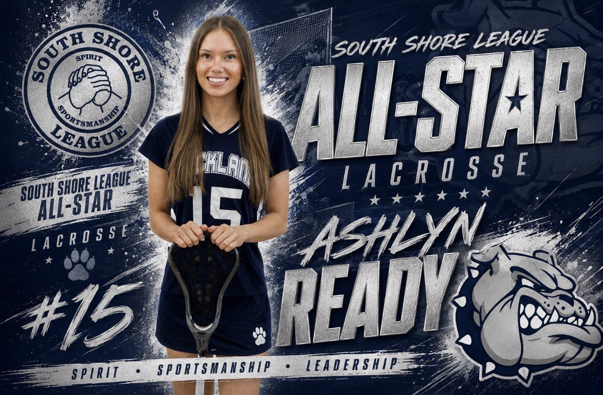 Rocklanddogs's tweet photo. Congratulations to our Girls Lacrosse South Shore League All-Stars: Charli Woodward, Ashlyn Ready, Lila Leander and Christine Oteri! https://t.co/KAzgXl1FCz