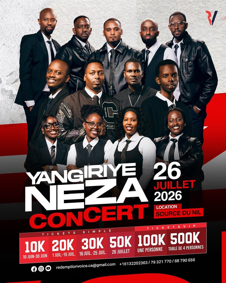 RVoiceBdi's tweet photo. 🔥📣 C’EST CONFIRMÉ !!!📣🔥

Duhurire twese ✨Source du Nil✨ Dans seulement 9 jours, la pré-vente des billets sera officiellement ouverte 🥳🔥

Ubu si save the date gusa, ni save the location!! 😂

Muri ready canke muri ready ? 👀 https://t.co/DMmKS9HHRB