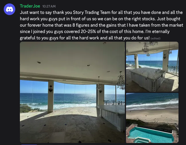 StoryTrading's tweet photo. Messages like this are why we do what we do.

A community member recently purchased their forever home and shared that the gains they've generated since joining StoryTrading covered roughly 20–25% of the purchase price. 🏡

The markets are about more than numbers on a screen.

They're about creating opportunities, achieving goals, and building a better future for yourself and your family.

Congratulations on this incredible milestone. We're grateful to have been a small part of your journey and can't wait to see what comes next. ❤️