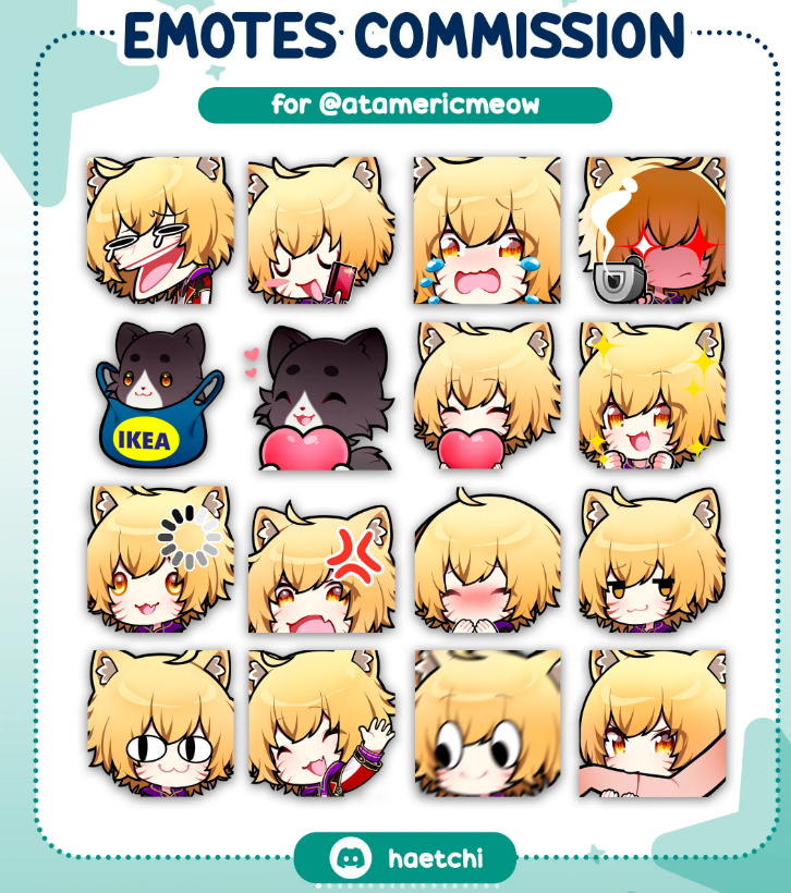 haetchi22's tweet photo. A service is back on my VGEN!
Emotes commission
for every  3 bought emotes you get one more free! https://t.co/GCBi7HA3VS