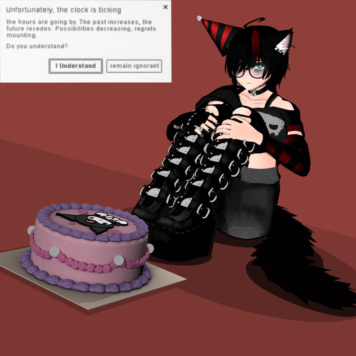 UserUnknownVR's tweet photo. Birthday month is here woo, I have no clue what I'm gonna do this year

(Also happy pride and all that) https://t.co/q3SfEvl14C