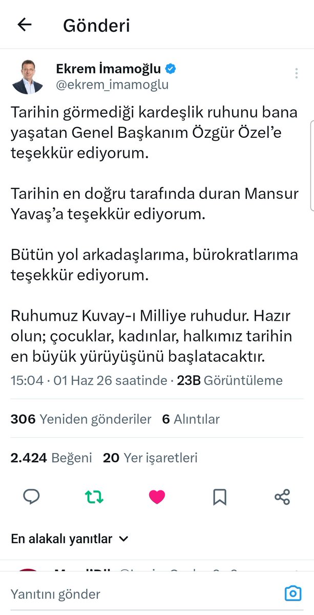 fikrihur1923's tweet photo. @eczozgurozel Ekrem İmamoğlu baskanin engellenen hesabından attıkları. Bunları da görüntü ile paylaşın bir yerden. Vpn olmadan görünmüyor. Birçok insan goremiyor. https://t.co/bgAI5fC6ev