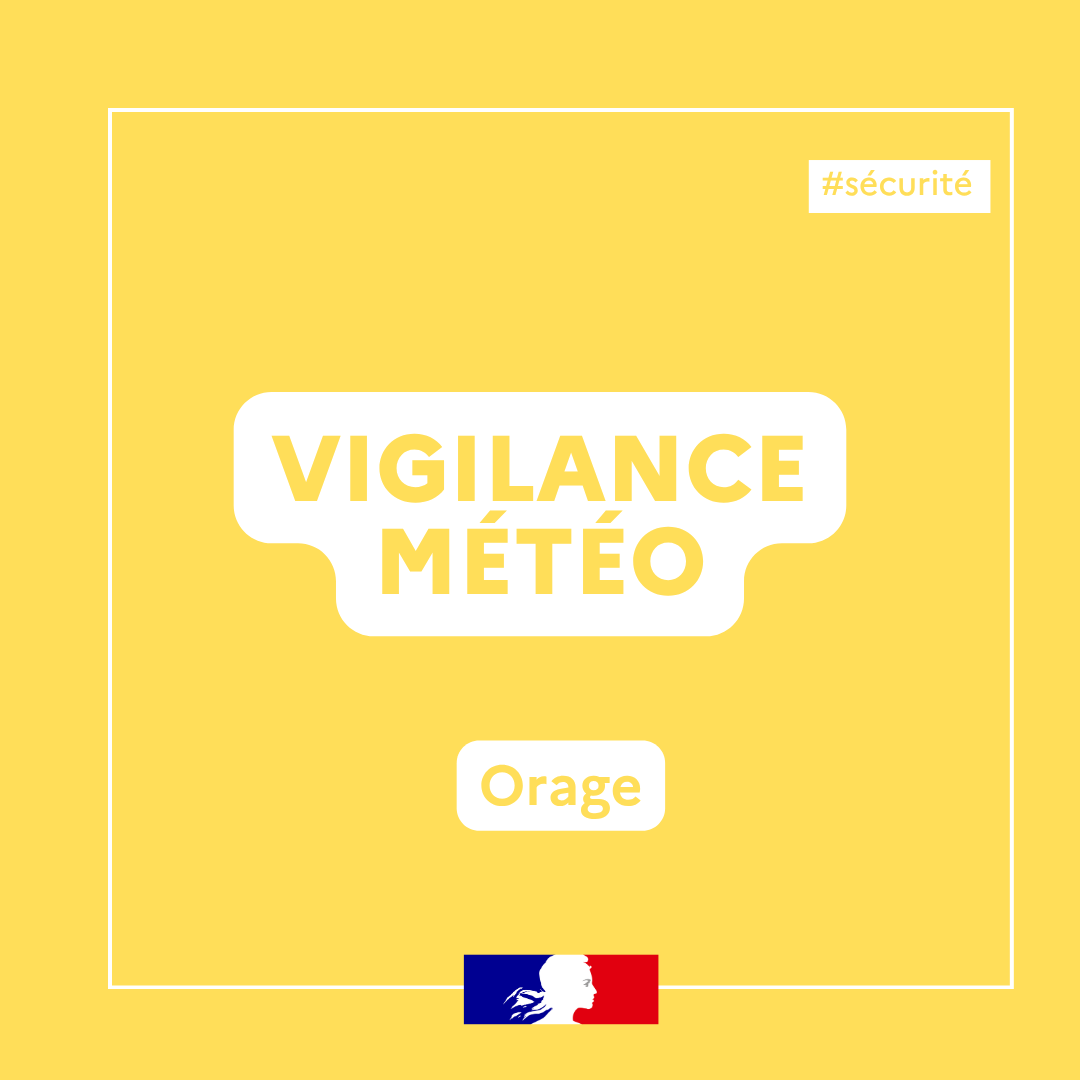 Image de Préfet de la Moselle - ⛈️ #VigilanceMétéo🟡I Le département de la #Moselle est placé en vigilance jaune renforcé, ce mardi 