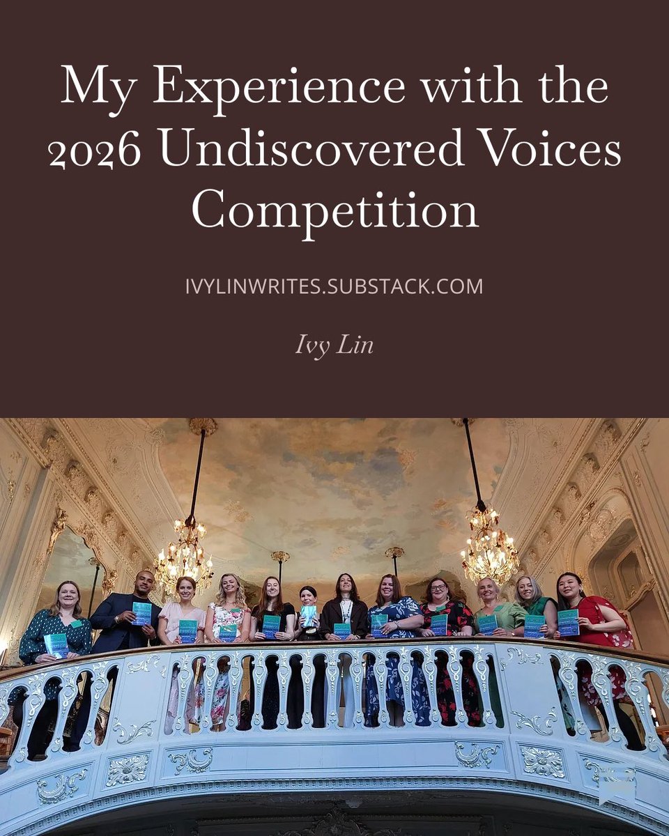 IvyLinWrites's tweet photo. Finally got around to writing about my experience with Undiscovered Voices! HIGHLY recommend giving the next competition a go, I did not expect to win and it was AMAZING.
https://t.co/FlbhgU21OI

@UVcompetition https://t.co/Hx6YdskTuC
