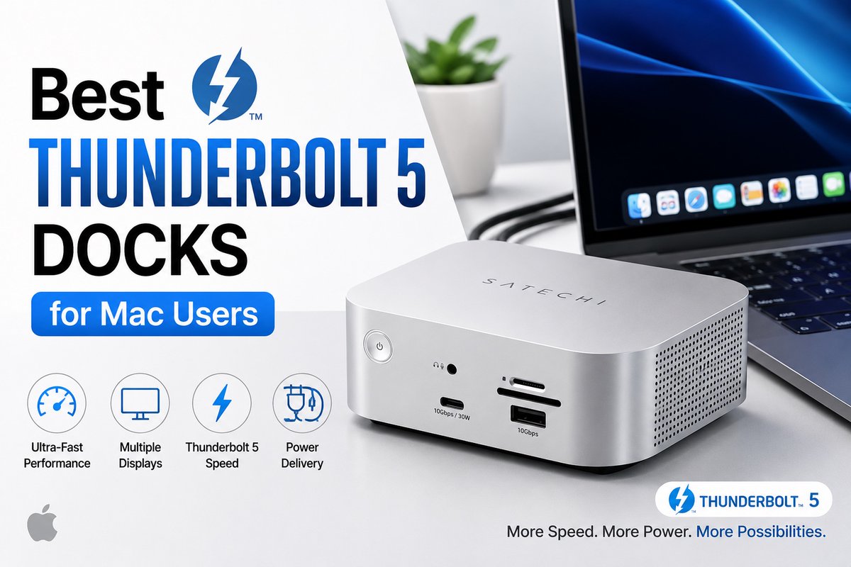 iOSHacker1's tweet photo. Best Thunderbolt 5 Docks for Mac Users https://t.co/fke52G06lc https://t.co/LmuR66VB2a
