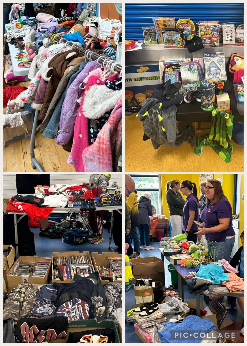 Finaghyps's tweet photo. Car Boot Sale
Thank you to all who came to support our first ever Car Boot Sale and fun morning on Saturday. There was a great buzz around school and everyone enjoyed browsing the stalls, inflatables and tasty treats. Even the rain didn't dampen spirits! https://t.co/8Z0qb6fe1Q