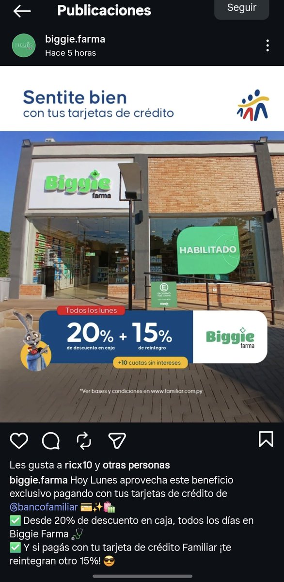 phee2000's tweet photo. La mafia de los supuestos "descuentos". En biggie farma supuestamente ofrecen 20% de descrunto+15% de reintegro con ciertos bancos. Pero es mentira, en realidad solo el reintegro es el beneficio. El famoso descuento fantasma, calculado para que salga igual con el "descuento" https://t.co/F2vk8mLJ1V