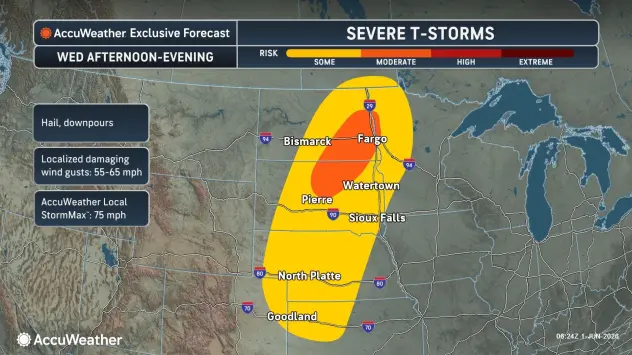 DefyDisaster's tweet photo. #SevereWeather threatens the Central U.S. to begin the week w/ potential #hail, isolated #tornadoes, damaging #winds &amp; localized #flooding.

Stay safe: https://t.co/NILVvOJk9M

#DefyDisaster #DisasterPreparedness #Disaster #Storm #Storms #Flood #Tornado #Weather https://t.co/je4LuEv7Wj