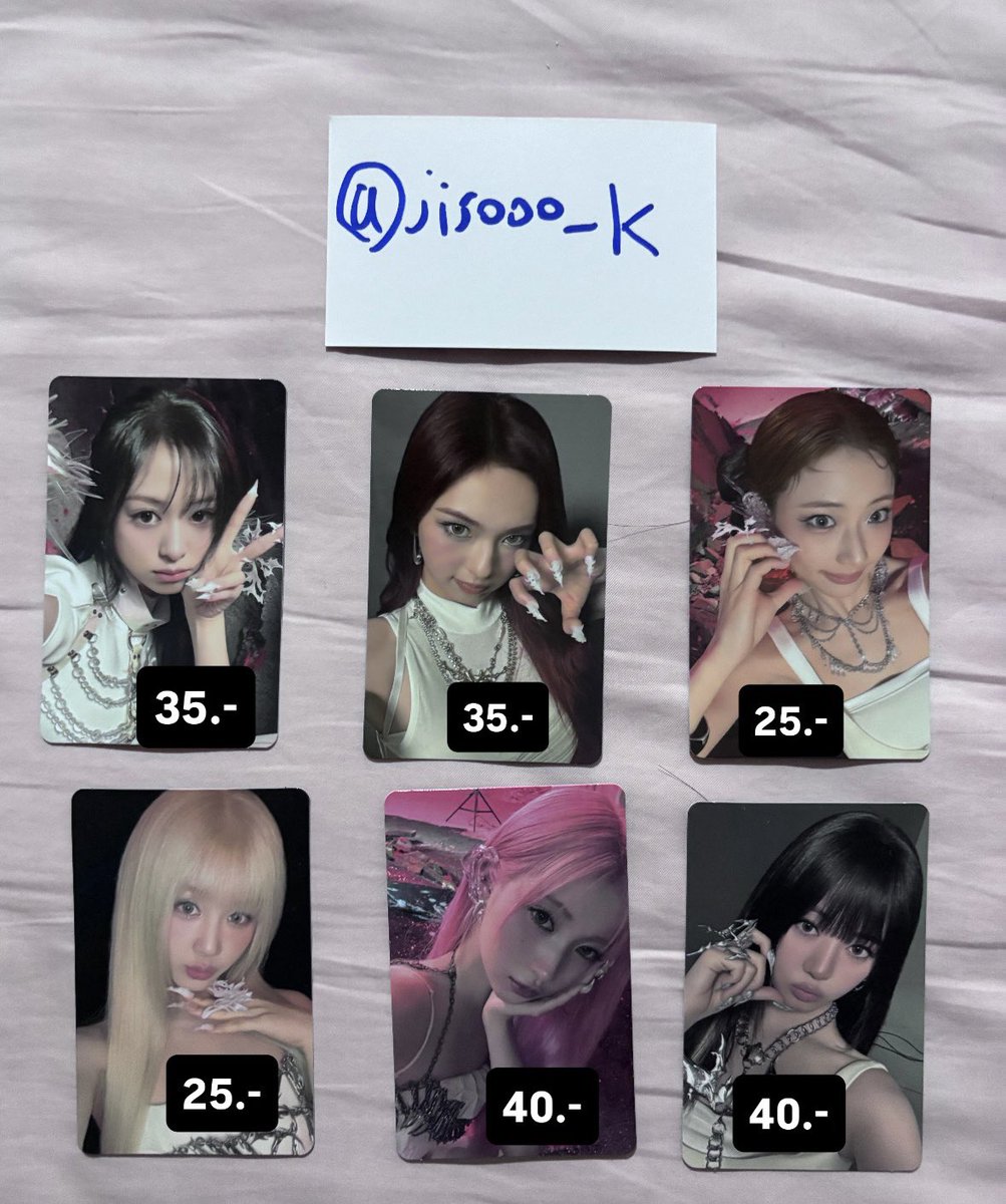 jisooo_k's tweet photo. ขาย การ์ด choom เบม่อน 

ราคาตามภาพครับ

ส่ง 35 ลทบ / 50 EMS
สนใจสอบถามได้ครับ 
#ตลาดนัดเบม่อน #ตลาดนัดbabymonster #ตลาดนัดtenlee #ตลาดนัดบม #BABYMONSTERinbkk #BABYMONSTER #ตลาดนัดRedvelvet #ฟตก #เบม่อนออนทัวร์ #เบม่อนontour #เบม่อนออนทัวร์2026 https://t.co/hPnOj6TQON