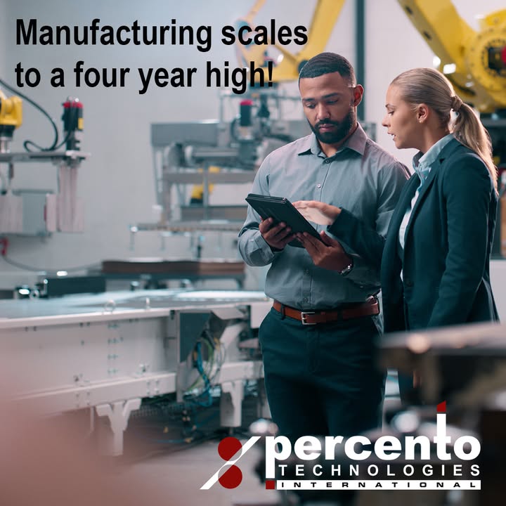Percento's tweet photo. Manufacturing activity hits a four‑year high. Positive signal for supply chains, jobs, and investment. 

More jobs, more output, more growth. https://t.co/MxOBTCGzIp

__________________
#Business #Manufacturing #PercentoTech https://t.co/RguqAHLI9e