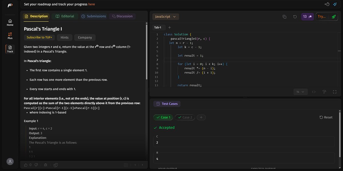 dipanshurdev's tweet photo. Day 1/45 of #SDESheetChallenge 🚀

Solved:
✅ Set Matrix Zeroes
✅ Pascal's Triangle I
✅ Next Permutation
Biggest learning:
Understanding in-place optimization and lexicographical ordering.
Every day = 1% better.
#DSA #LeetCode #Arrays #Java #SDESheetChallenge https://t.co/6eY4UT2n1R