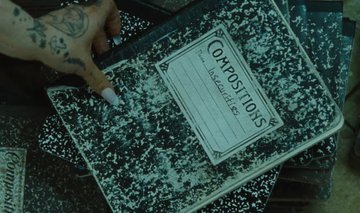 ArianaWorldHQ's tweet photo. Several potential tracklist titles were teased in the "Hate That I Made You Love Me" music video: 

- Things i shouldn't have said
- Freak  
- Bunny Hop 
- Trauma 
- Monsters 
- Insecurities https://t.co/1Ac3U9ipDg