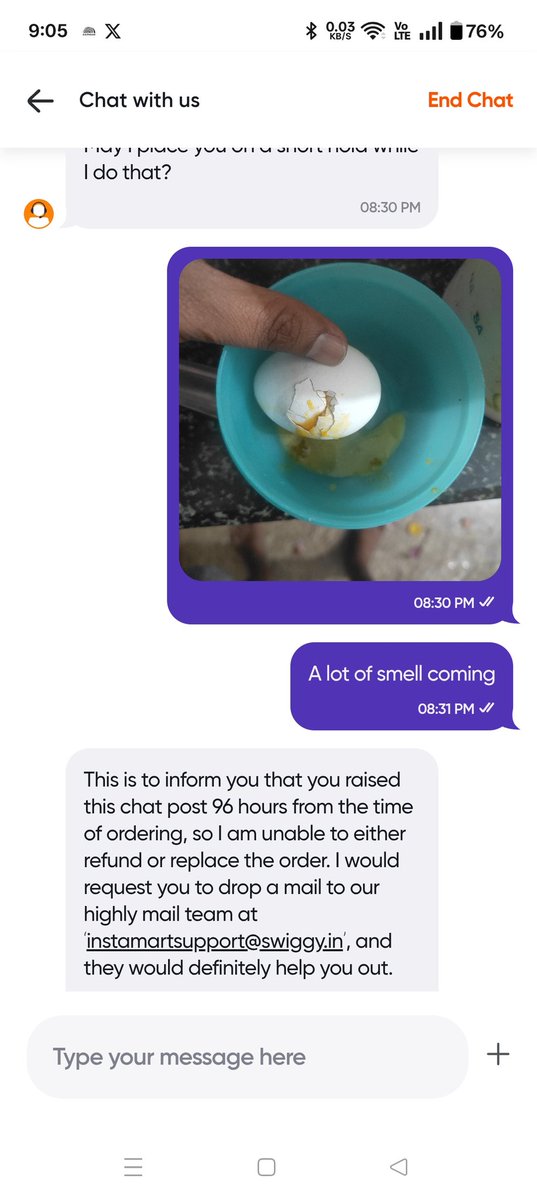 amar_truly's tweet photo. #RIPSWIGGY @instamart_it @SwiggyCares @Swiggy RIPSWIGGY . Totally 30 mins of my wasted, no benefit to customers and providing expired products to customers https://t.co/ulqlc2yztw