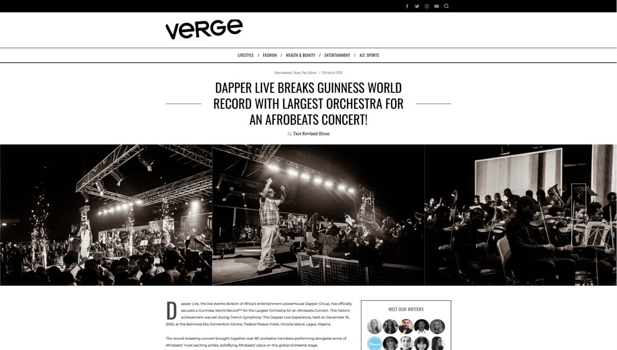 WPGM_PR's tweet photo. "Historic achievement" - @VergeMagOnline on @DapperMusicEnt_ (March 2026)
➡️ https://t.co/njJhlFUsSi
#WPGMPR #MusicPR #MediaRelations #NewMusic https://t.co/JIVcZe8wpZ