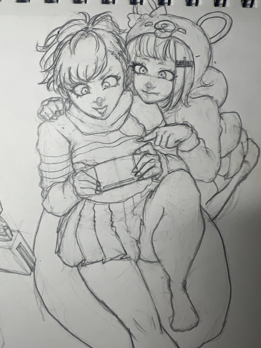 ginart_'s tweet photo. Kotone and Chiaki #persona https://t.co/jOxLqiNG1O