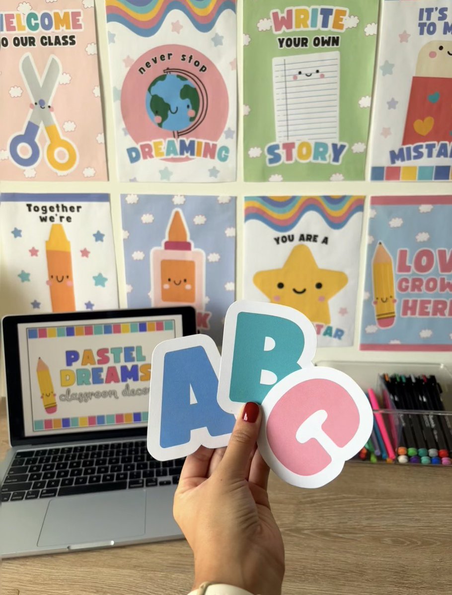 itsmsbeeeeeee's tweet photo. New drop on TPT! 

Pastel Dreams Classroom Decor 🌸 a ready-to-print Bundle! 

Head over to TPT to get it: 

https://t.co/iXEI5sWIaI https://t.co/sNWY9lMXKo