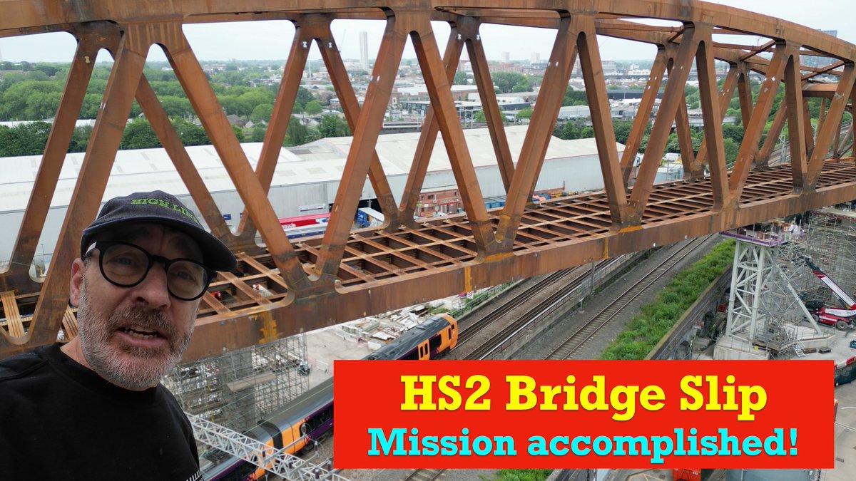 PeterPlisner's tweet photo. @HS2ltd  has successfully moved the 4000 tonne 'Curzon 2' bridge across Birmingham's Cross City Line. The move was carried out during a weekend closure of the route. It's a major achievement for contractors working on the project. Click on the link to view https://t.co/Kb1SEzcVGu https://t.co/DDN9HvTnR8
