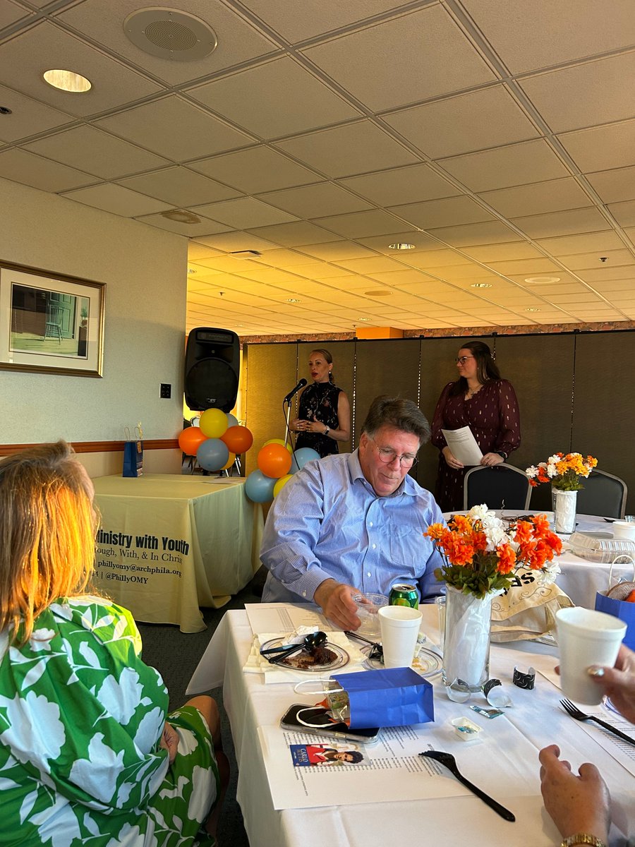 Marathonym's tweet photo. For the last five years, I’ve partnered with the @archphilly and @phillyomy. This past weekend, I got to celebrate with them as they celebrated their ministers who accompany young people. It’s great to see diocese that invest in the next generation. https://t.co/ZCcTTYYs75