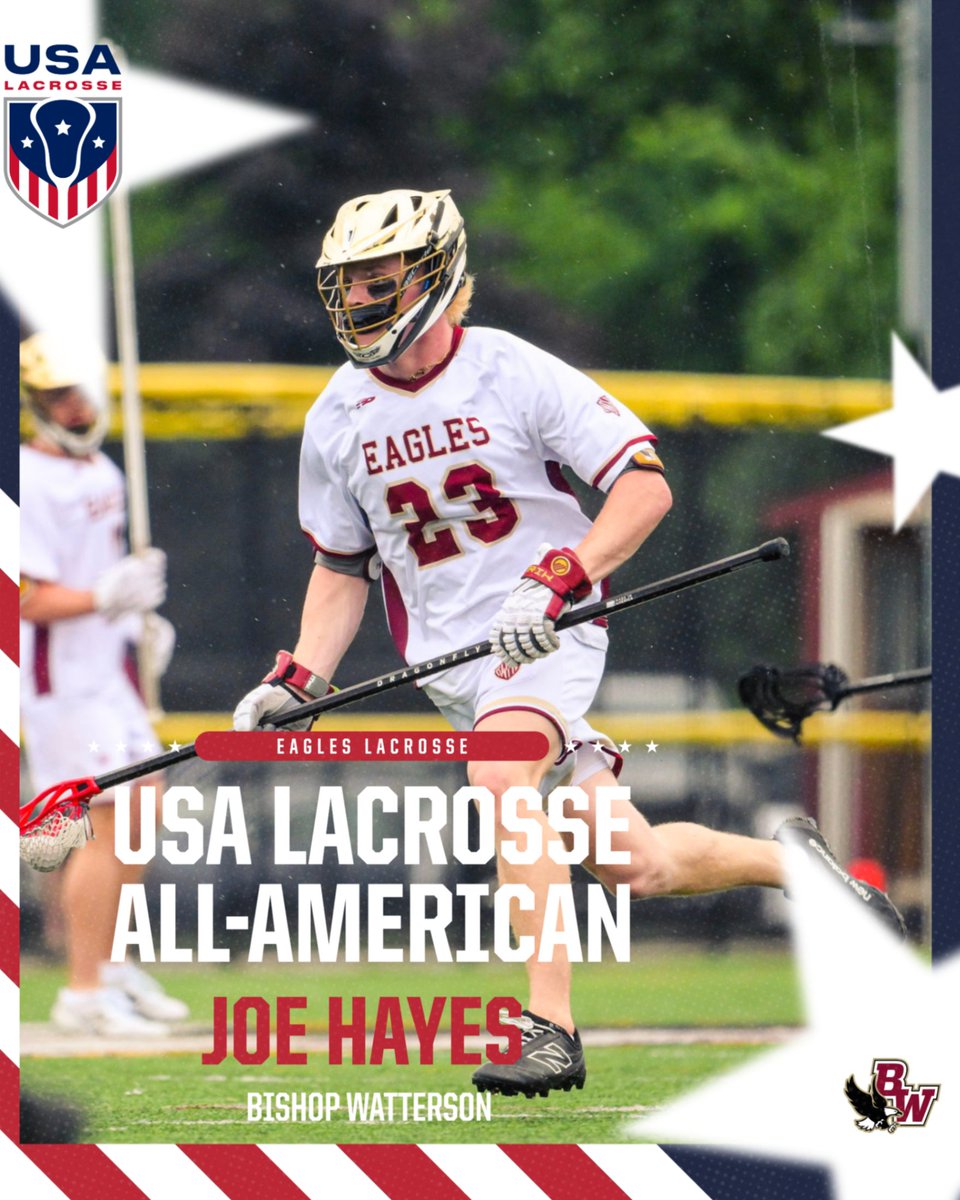 BWHSlacrosse's tweet photo. Congratulations go out to Joe Hayes for being named USA Lacrosse All-American!  #GoEagles #οικογένεια https://t.co/nQBfRCzHuS