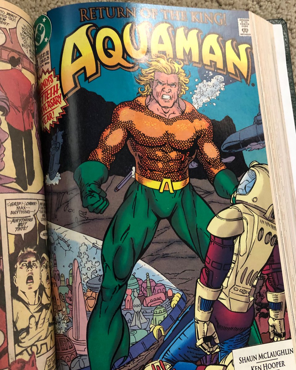 zakiscorner's tweet photo. Aquaman custom bound collection. 15 years in 5 volumes, 1986-2001. https://t.co/7kzgfgxKFI