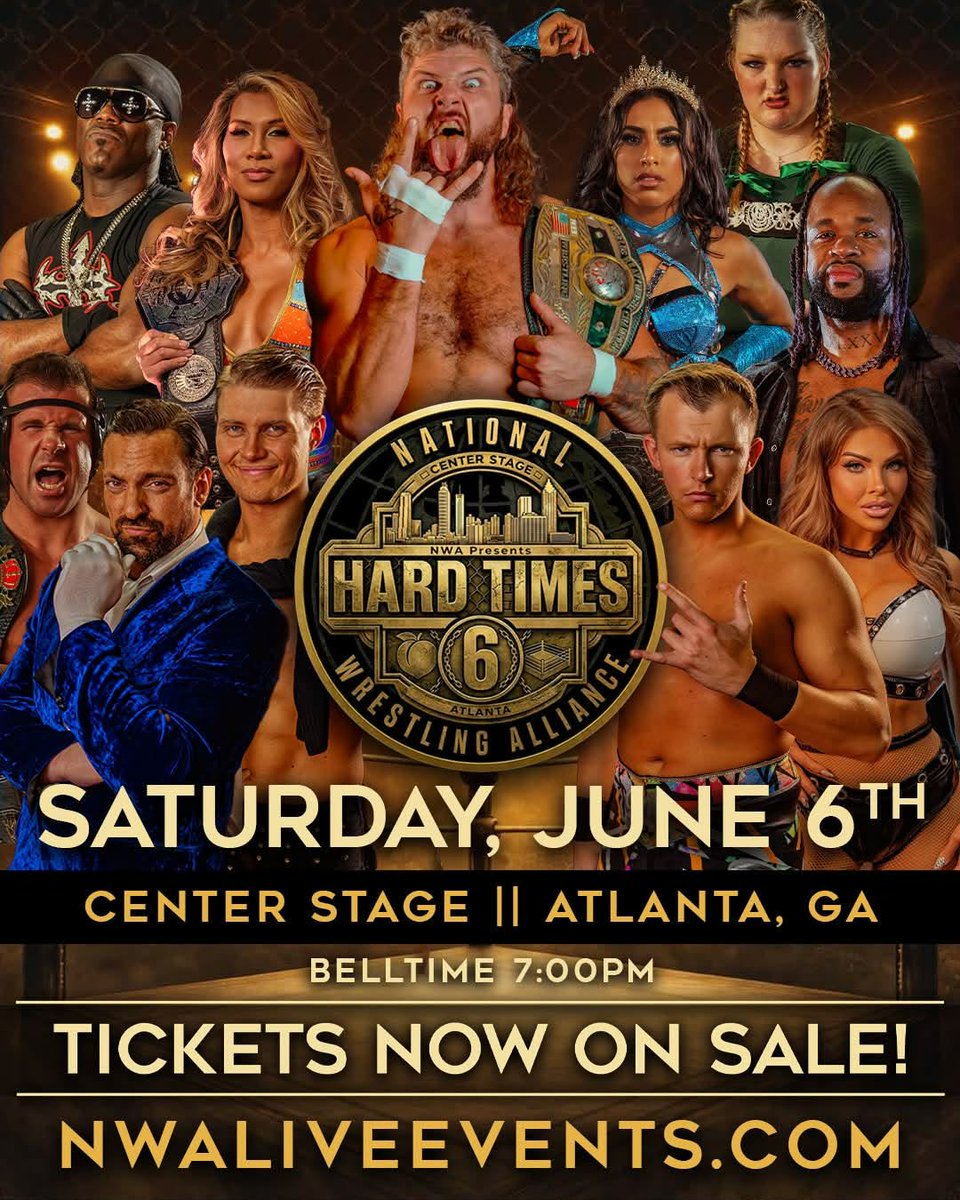 Viral_Pro's tweet photo. 🚨 Big NWA weekend!

🔥 June 6 — HARD TIMES 6 in Atlanta
🤼 June 7 — NWA returns to the CSRA for the first time in 35 years in Grovetown!
Plus Viral Pro Wrestling stars in action! 💥

🎟️ https://t.co/M5z4rK0R2k

#NWA #HardTimes6 #NWALive #CSRA #ViralProWrestling https://t.co/gyScViIWLG
