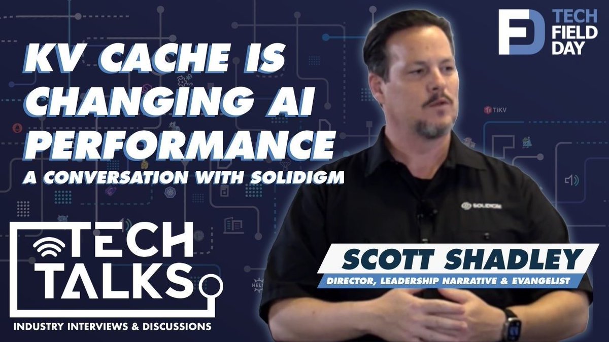TechFieldDay's tweet photo. What really happens after you hit enter on an AI prompt? 💻
At #AIFD8, Stephen Foskett and @Solidigm’s Scott Shadley discuss the journey of AI data from user prompt to hardware infrastructure.
#TechTalks #AIFD8 #AIInfrastructure #DataCenter #Storage
https://t.co/AImzbzud8g https://t.co/tDKswpLvxs