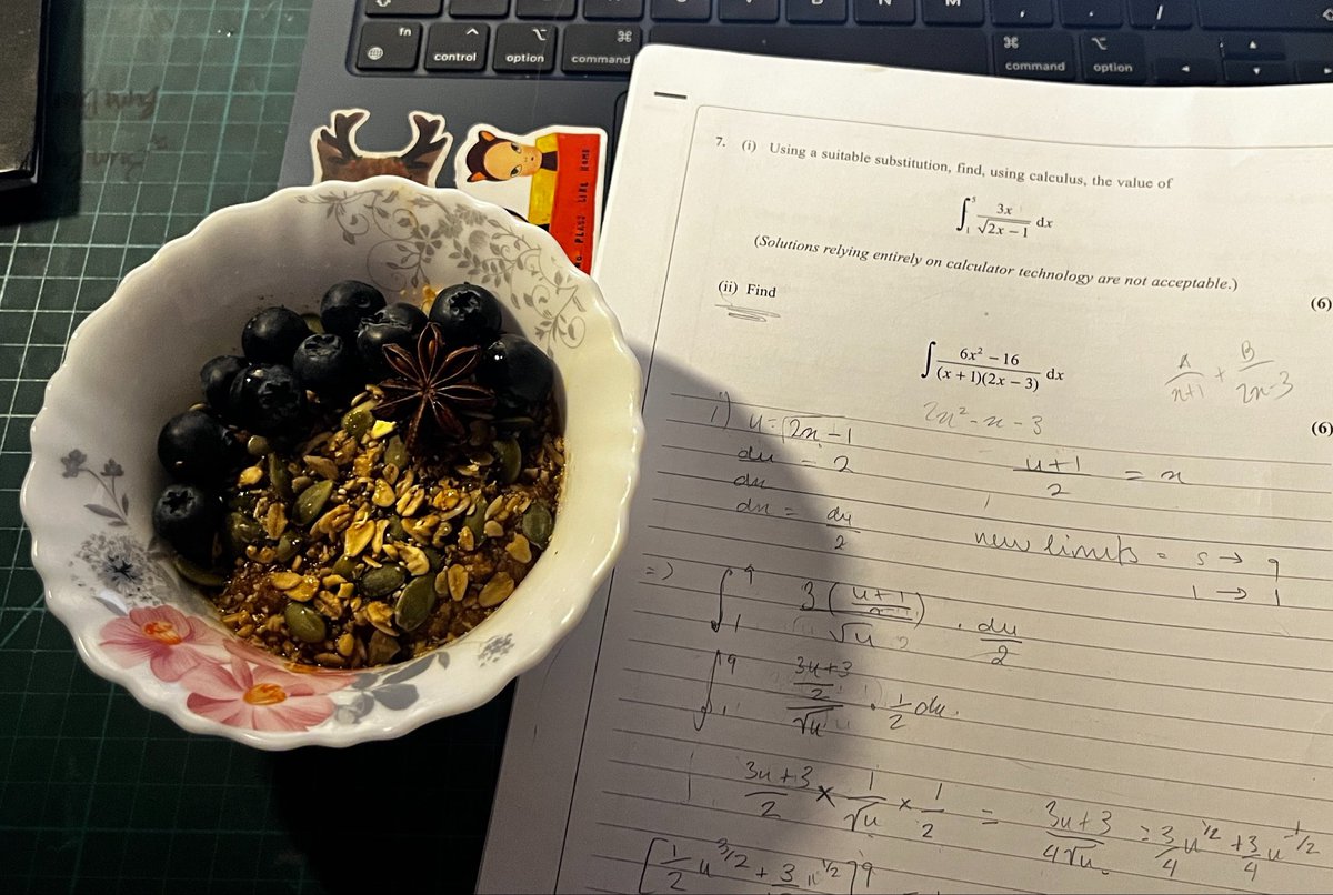 cinnahime's tweet photo. small oat bowl &amp; study sesh hai https://t.co/51VZLxxfJp