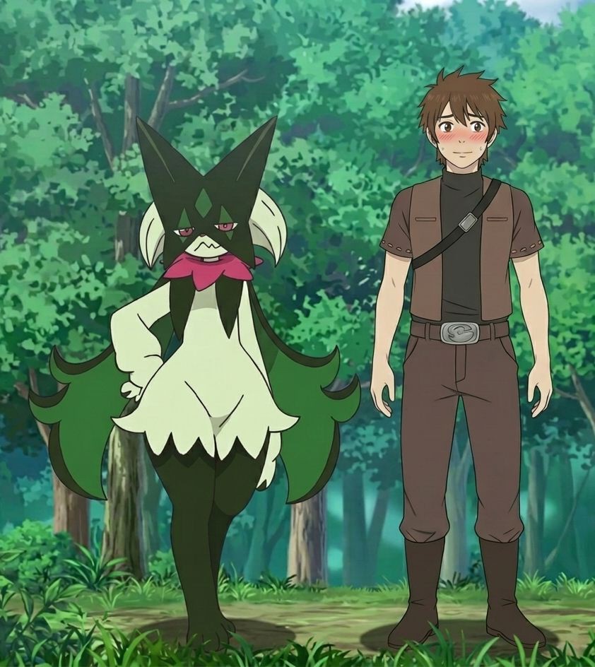 PedroPendragonV's tweet photo. Fui ver o episodio do anime Pokémon e rapaz deram uma caprichada nas curvas da Meowscarada da Liko... e a pior parte é que eu tenho a Meowscarada da Liko no meu Pokémon Violet então... isso aqui seria canônico mesmo comigo só treinando Dragões? https://t.co/G27HggAP1h