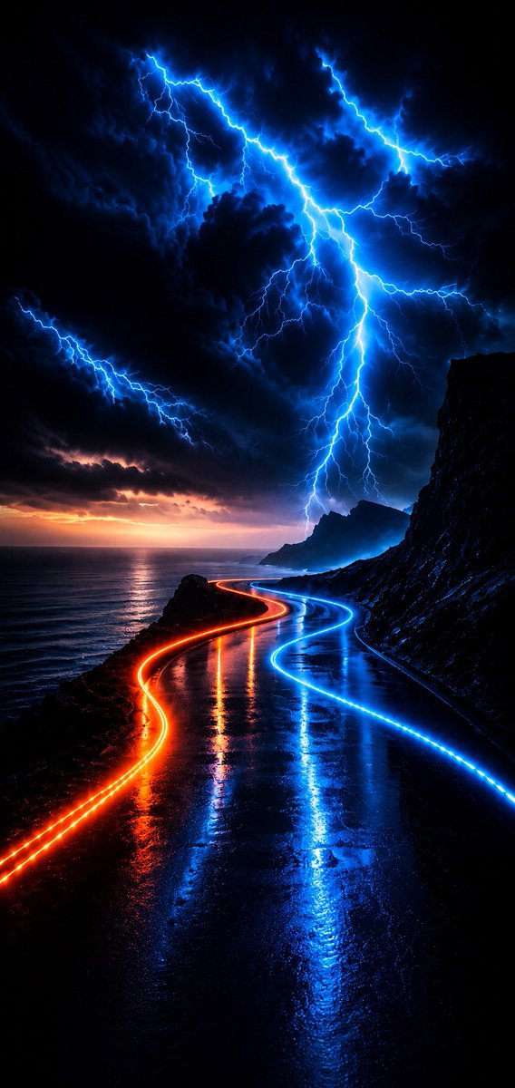 Priester1970's tweet photo. Lightning street https://t.co/M92g9eZBtt