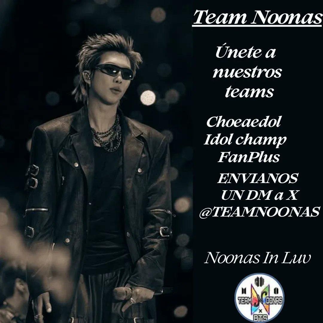 TeamNoonas's tweet photo. Post individual Noonas in Luv
Hoy toca apoyar a la comunidad de #NAMJOON #RM #남준 #알엠 #김남준 vota con tus corazones diarios en nuestro post
https://t.co/2R0A7W6IUS

Hoy publicó:@polar_wii https://t.co/KTK3d4t871