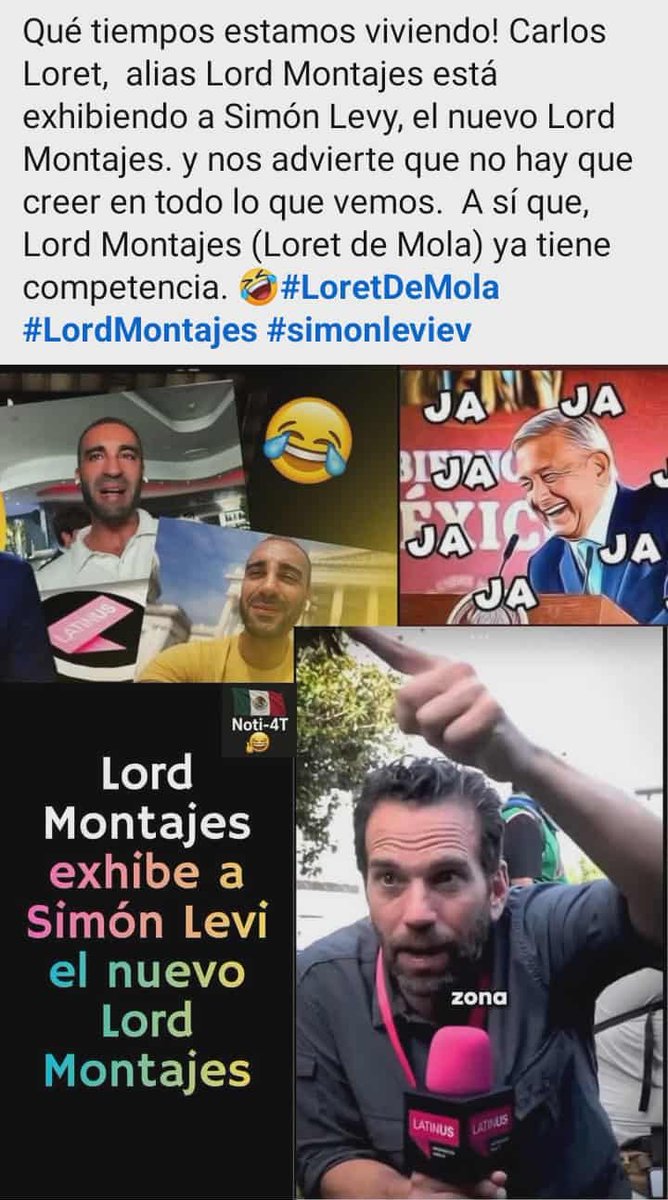moisesbase13's tweet photo. @SimonLevyMx Mitómano igual que Lord Montajes https://t.co/LMCx31jAWo