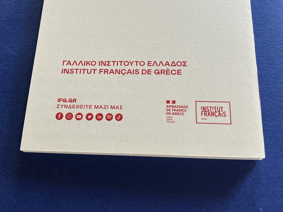 MinColonna's tweet photo. Un programme très riche, 4 jours de « Dialogues européens » réussis: félicitations et remerciements à l’Institut français et à l’Ambassade de France en Grèce de faire vivre le débat. https://t.co/wH4FHauIiL