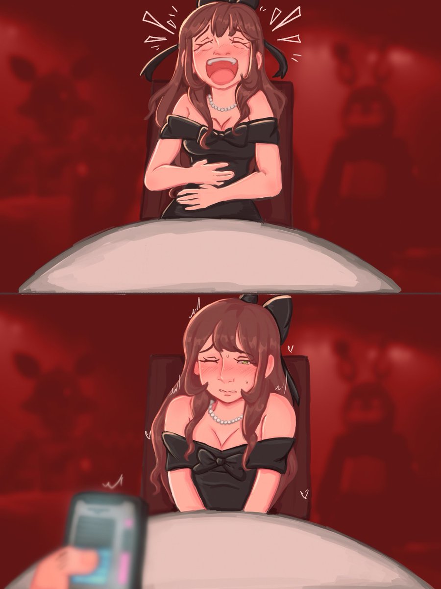 Shorca_art's tweet photo. She was laughing until… 😈🦊🐰
#OC #art #dinnertime https://t.co/U8CwZHctJb