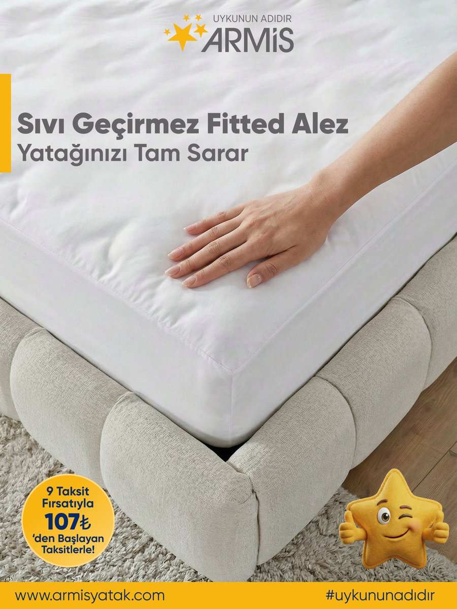 ArmisYatak's tweet photo. Yatak alezi seçerken en büyük sorunlardan biri hem kayma hem de sıvı geçirme riski. Fitted yapısı sayesinde yatağı tamamen sararak sabit kalır, sıvı geçirmez yüzeyiyle yatağını dış etkenlere karşı korumaya yardımcı olur.

https://t.co/iQ1BWT0GID
#armis #armisyatak #uykununadıdır https://t.co/xdSvr2q7qV