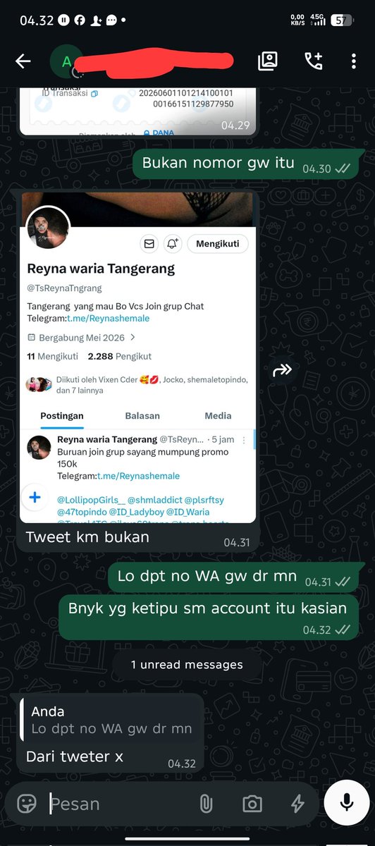 Reyna_Waria's tweet photo. Penipunya udh ngeblokir gw guys bantu reTweet 
#penipu 👉 @tsreynatngrang https://t.co/LOm6nR7FVq